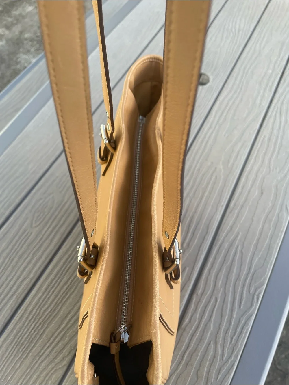 Coach Tan Leather Shoulder Tote